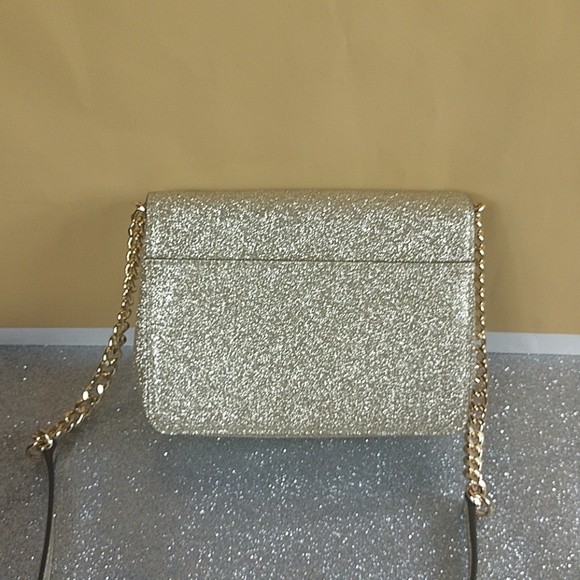 Michael Kors Tina Small Clutch PLGold Glitter - Picture 7 of 8